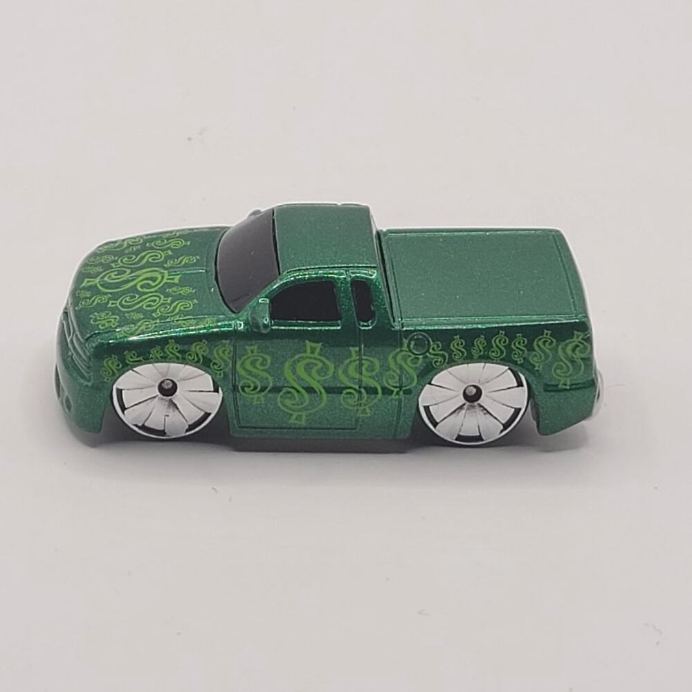 Hot Wheels Chevy GM S10 pickup truck dycast 2003 Mattel Malaysia Tooned $$$ Sign